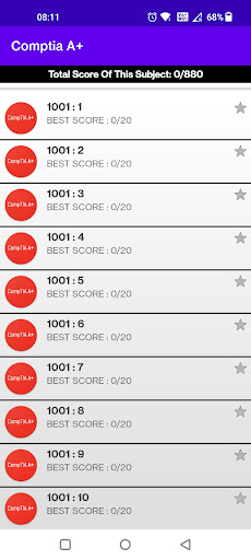 CompTIA A+ (220-1001 & 1002) Screen 2