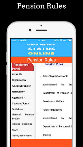 Check Pension Online Status Screen 3