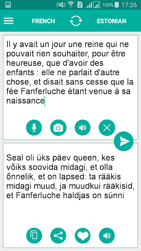 Android application Estonian French Translator screenshort