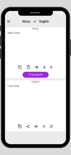 Malay To English Translator Screen 2