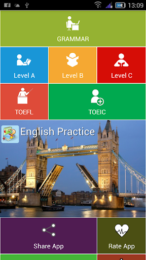 Android application English Practice screenshort