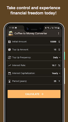 Coffee to Money Converter Screen 3
