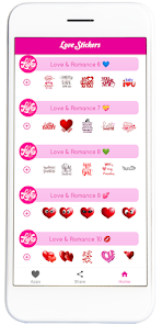 Love Stickers 0.5 APK + Mod (Unlimited money) إلى عن على ذكري المظهر
