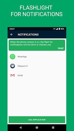 Flash Alert On Call & SMS Screen 2