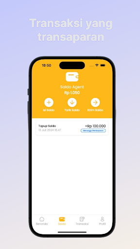 Agent-X: Topup dan Pembayaran Screen 3