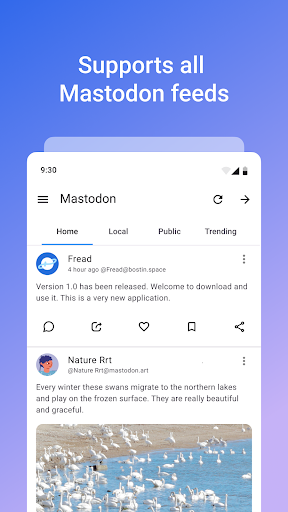 Fread - Mastodon Bluesky RSS screenshot 0