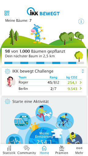 Android application IKK bewegt screenshort