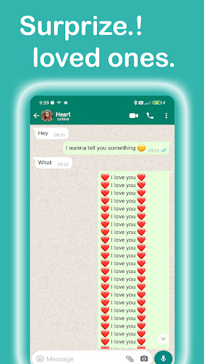 Text Repeater - Love 3K Screen 2