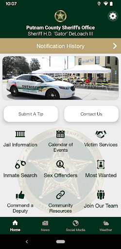 Android application Putnam County Sheriff FL screenshort