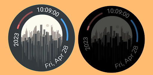 Android application City Night Watch Face screenshort