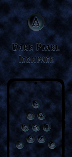 Screenshot of Dark Pearl Icon Pack