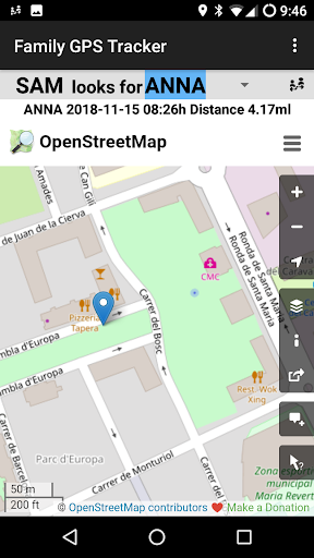 Android application Family GPS Tracker screenshort