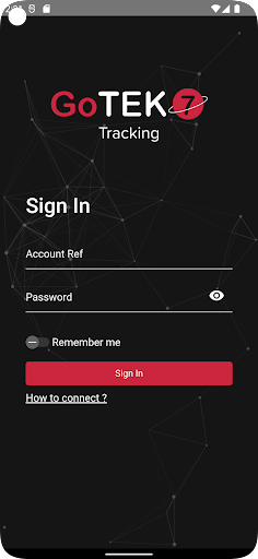 Android application GoTEK7 Tracking screenshort