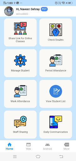 Android application SchoolApp Pro screenshort