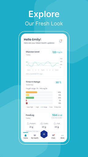 Android application GluCare screenshort
