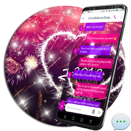 New Year Evening SMS Dual Them 1.2 Icon