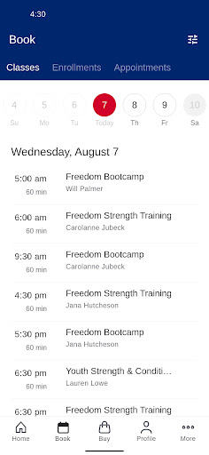 Freedom Fitness 615 Screen 2