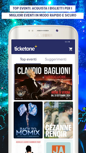 Android application TicketOne.it screenshort