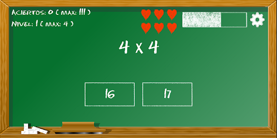 Maths game: mental calculation