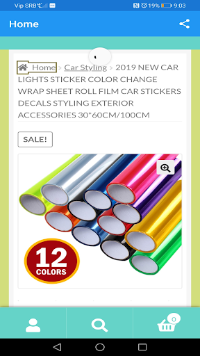 Car Accessories Shop Screen 2