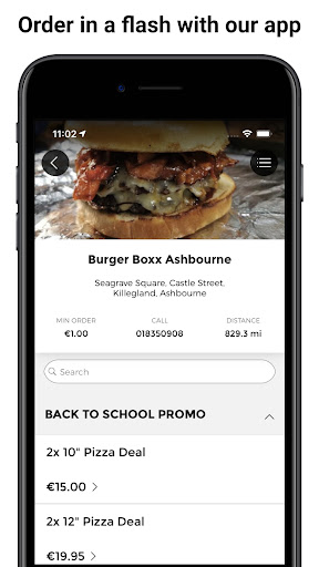 Android application Burger Boxx screenshort