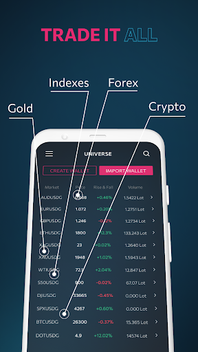 Universe : Defi Wallet Screen 3