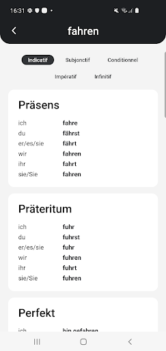 Dictionnaire allemand-français screenshot 3