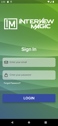 Android application Interview Magic screenshort