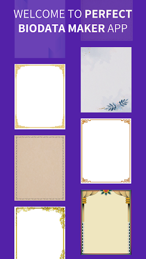 Android application Perfect Marriage Biodata Maker screenshort