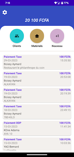 Android application TaxSika screenshort