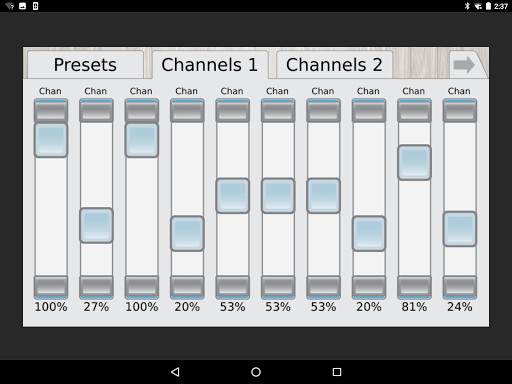 Android application Paradigm Touchscreen Remote screenshort