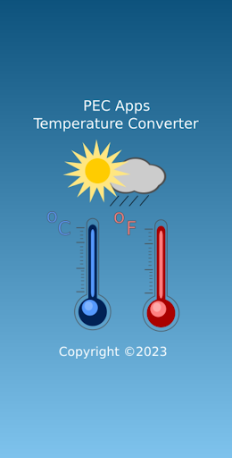Android application PEC Apps Temperature Converter screenshort