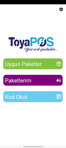 Android application Toya Paketçi screenshort