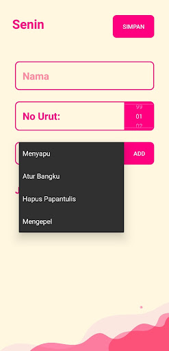 Android application Jadwal Piket STMIK PROFESIONAL screenshort