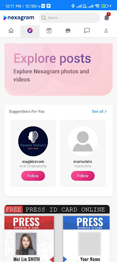 Nexagram Screen 2