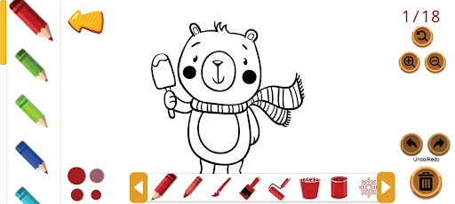 Android application Drawing Color Game : Draw screenshort
