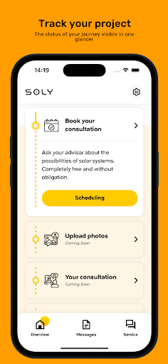 Android application MySoly screenshort