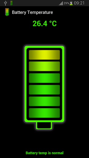 Android application Battery Temperature screenshort