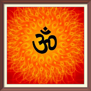 Om chanting mantras for peace  Icon