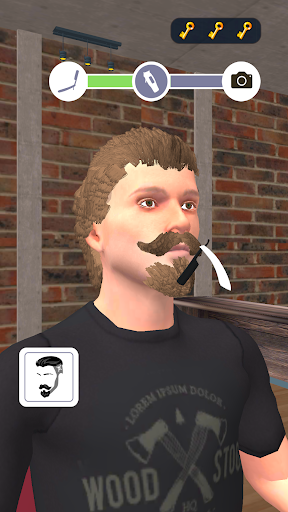Barbershop Master Simulator 3D Screen 3