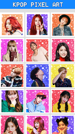 Kpop Pixel Art Free Color By Number Adult Coloring