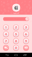 screenshot of AppLock Theme Pink