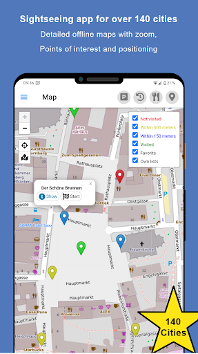 Android application Sightseeing Nuremberg screenshort