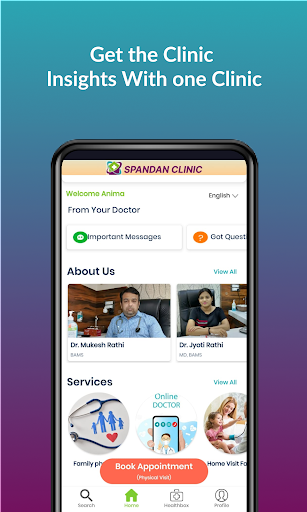 Android application Spandan Clinic screenshort