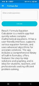 Formula Equation calculator