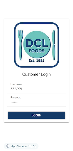 Android application DCL Customer App screenshort