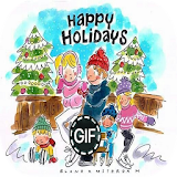 Happy Holidays Animated images Gif icon