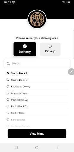 Android application Foods Inn screenshort