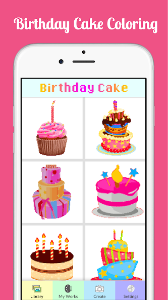Birthday Cake Coloring Number 1.0 APK + Мод (Unlimited money) за Android