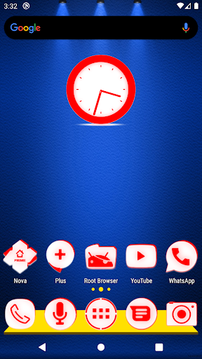 Android application Inverted White Red Icon Pack screenshort